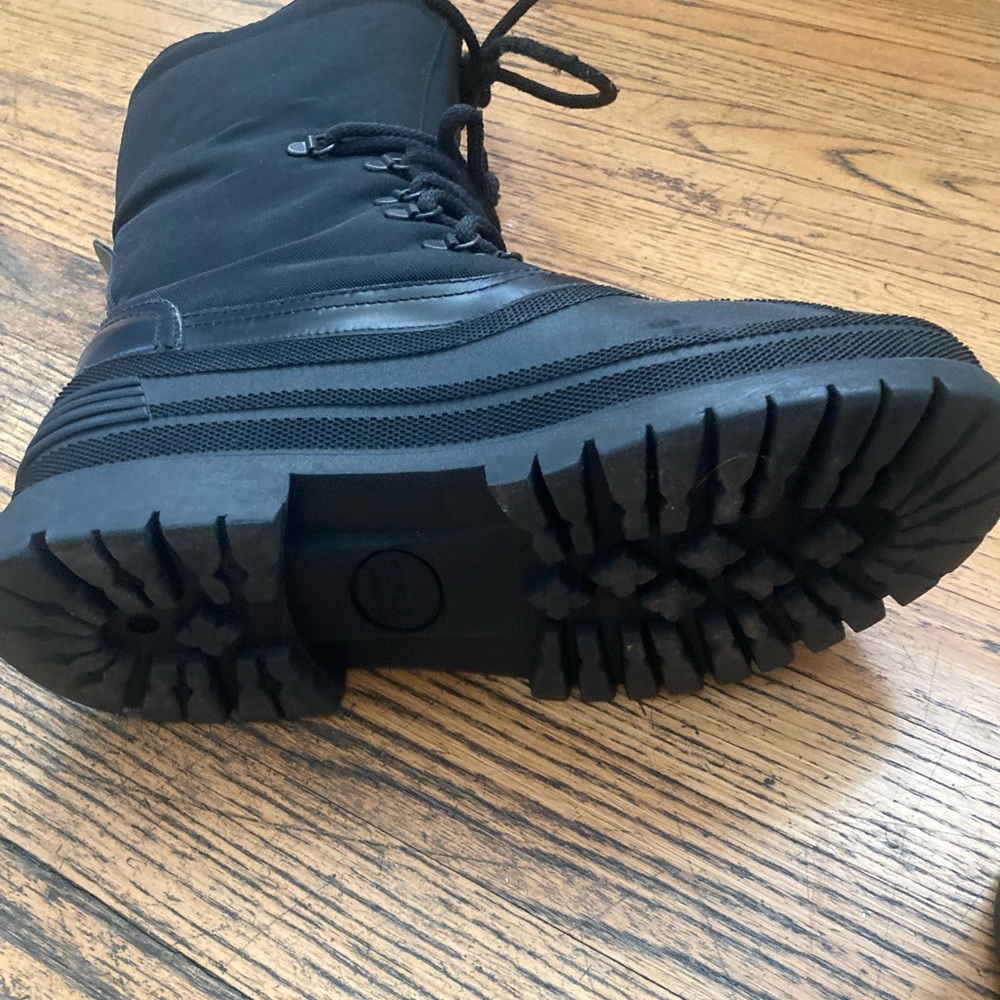 Rare Gucci Vintage Black Snow Boots Lace-up Size 37 - Picture 8 of 12